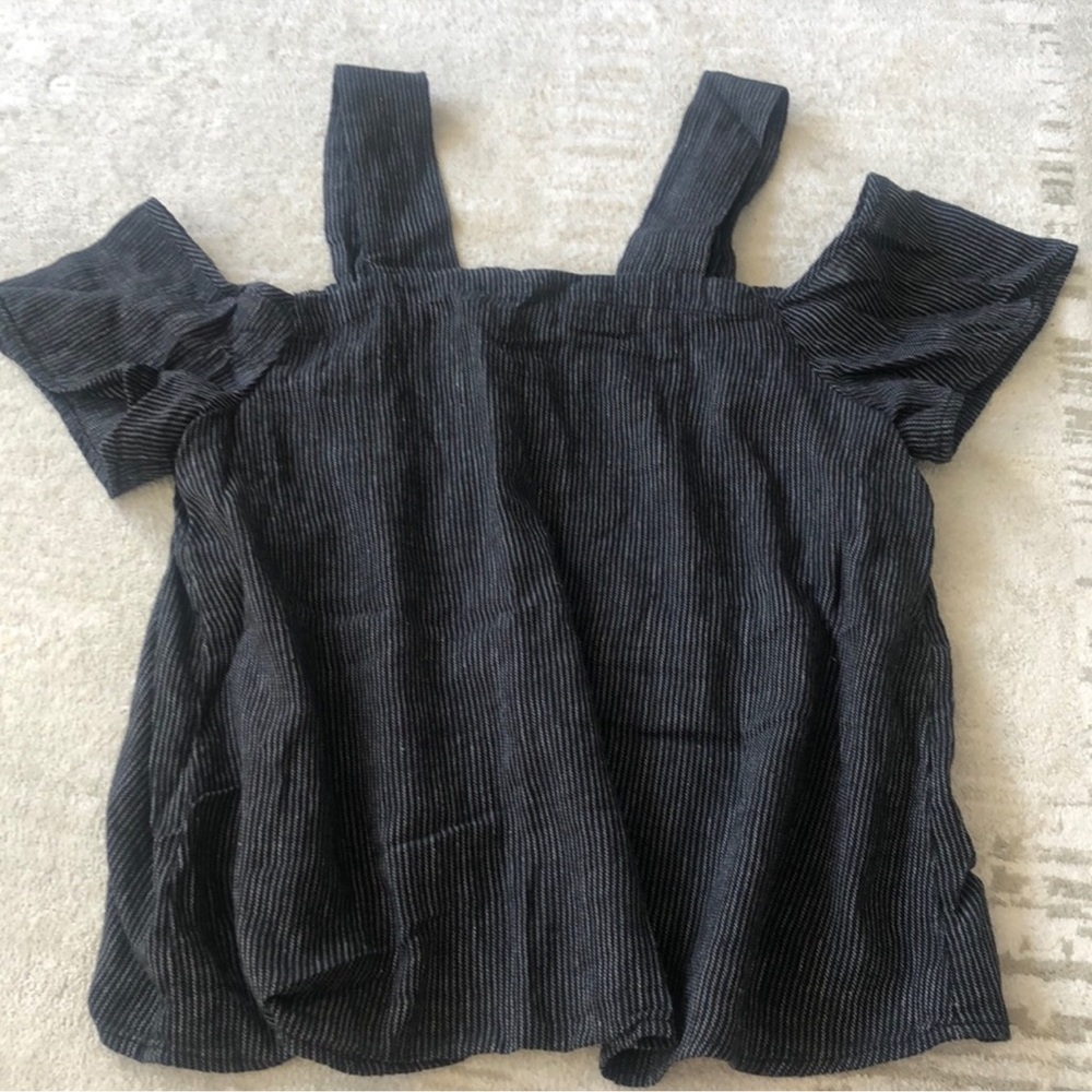 Lou & Grey Black and White Striped Top